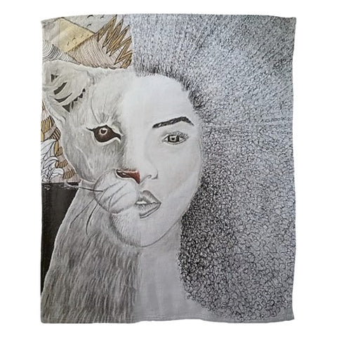 The Strong Lioness Woman blanket