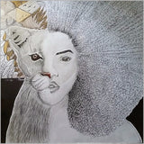 The Strong Lioness Woman Canvas-Posters