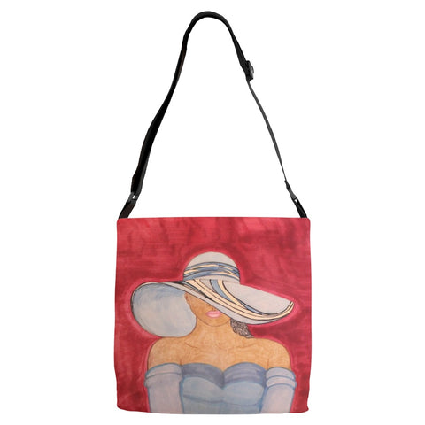 The Lady in Blue bag