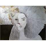 The Strong Lioness Woman Canvas-Posters