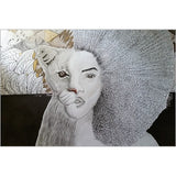 The Strong Lioness Woman Canvas-Posters