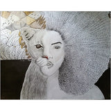 The Strong Lioness Woman Canvas-Posters