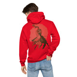 Red Bird Unisex fleece hoodie