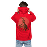 Red Bird Unisex fleece hoodie