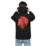 Red Bird Unisex fleece hoodie