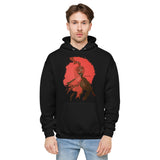 Red Bird Unisex fleece hoodie