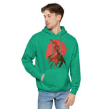 Red Bird Unisex fleece hoodie