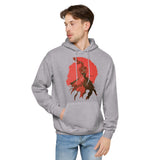 Red Bird Unisex fleece hoodie