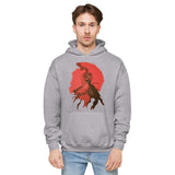 Red Bird Unisex fleece hoodie