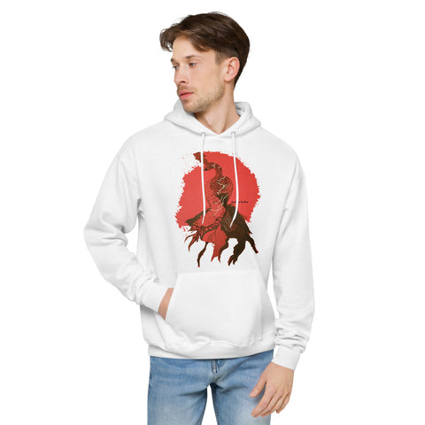 Red Bird Unisex fleece hoodie