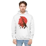 Red Bird Unisex fleece hoodie