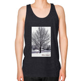 Unisex Fine Jersey Tank (on man) Tri-Blend Black TMaria's Artistry & Associates