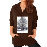 Zip Hoodie (on woman) Brown TMaria's Artistry & Associates