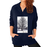 Zip Hoodie (on woman) Navy TMaria's Artistry & Associates