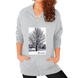 Zip Hoodie (on woman) Tri-Blend Silver TMaria's Artistry & Associates